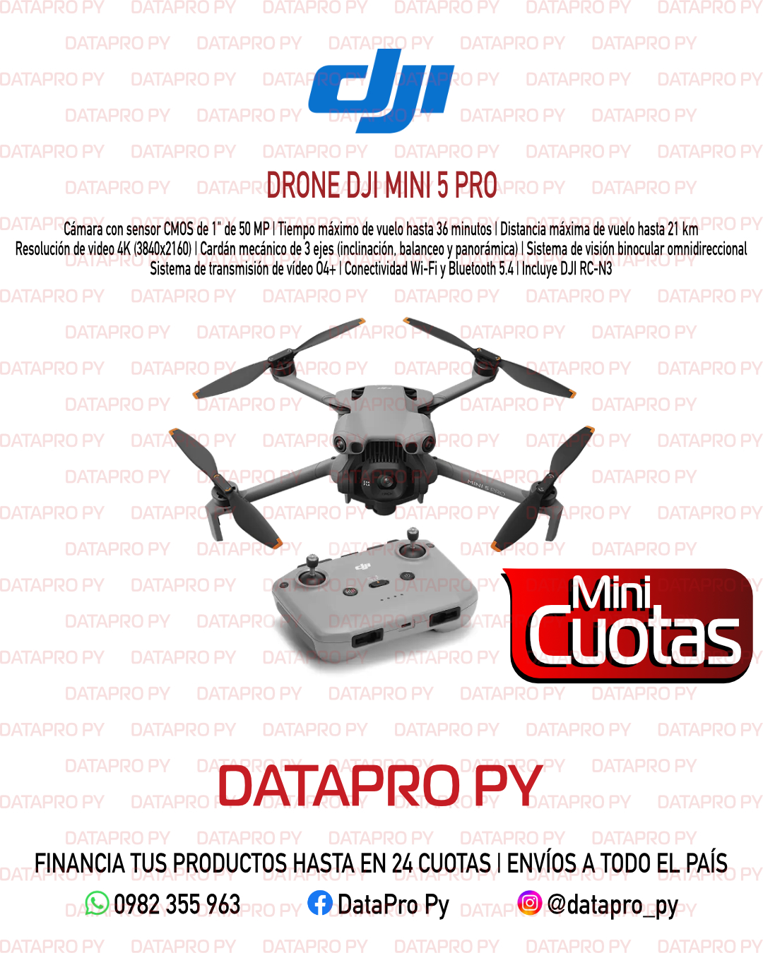 Drone DJI Mini 5 Pro + RC-N3